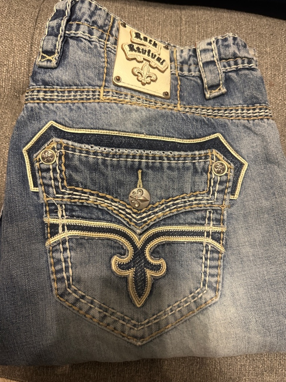 Rock Revival Dan - Light Denim Jeans - Straight Cut